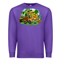 Purple truck saint patrick's day Premium Sweatshirt - FaDigitalArtStudio