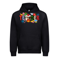 Black Christmas teacher Urban Hoodie - CowhideDigitalArt