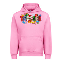 Fuchsia Pink Christmas teacher Urban Hoodie - CowhideDigitalArt