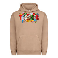 Pigment Burro Christmas teacher Urban Hoodie - CowhideDigitalArt