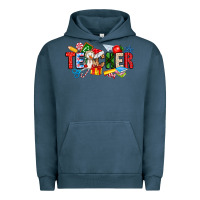 Pigment Midnight Navy Christmas teacher Urban Hoodie - CowhideDigitalArt