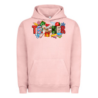Pigment Salmon Christmas teacher Urban Hoodie - CowhideDigitalArt