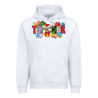 White Christmas teacher Urban Hoodie - CowhideDigitalArt