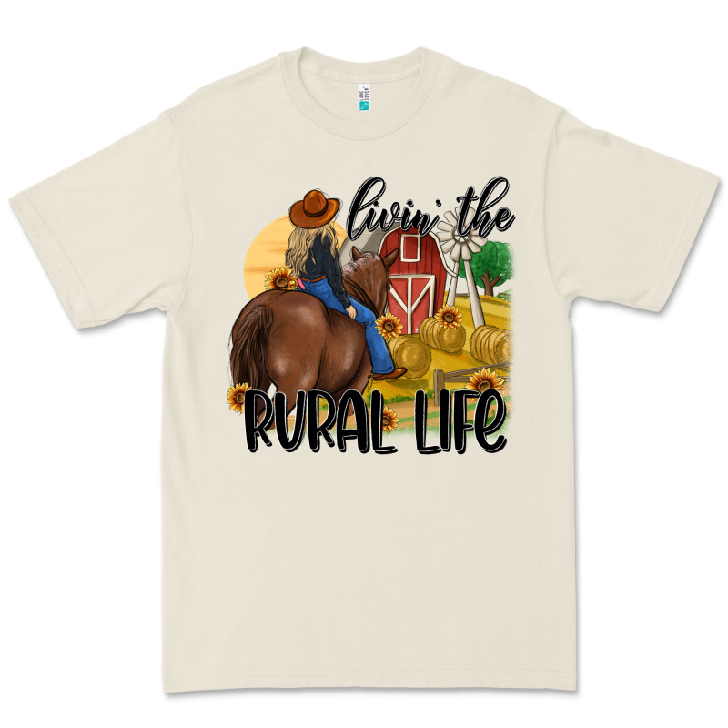 Livin The Rural Life Premium Tee by MaliasSmallBusiness | Teevron
