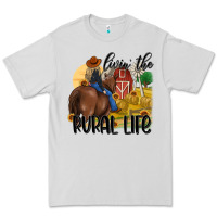 Dove Grey livin the rural life Premium Tee - MaliasSmallBusiness