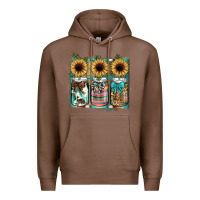 Chestnut mason jar, sunflower Premium Hoodie - JahusDesignShop
