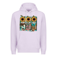 Lilac mason jar, sunflower Premium Hoodie - JahusDesignShop