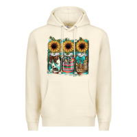 Sandshell mason jar, sunflower Premium Hoodie - JahusDesignShop