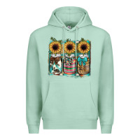 Seafoam mason jar, sunflower Premium Hoodie - JahusDesignShop