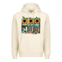 Tofu mason jar, sunflower Premium Hoodie - JahusDesignShop