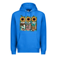 True Royal mason jar, sunflower Premium Hoodie - JahusDesignShop