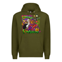 Army Green louisiana Premium Hoodie - OliviaCreatesArt