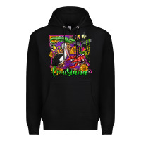 Black louisiana Premium Hoodie - OliviaCreatesArt