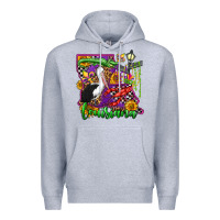 Heather Grey louisiana Premium Hoodie - OliviaCreatesArt