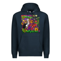 Navy louisiana Premium Hoodie - OliviaCreatesArt