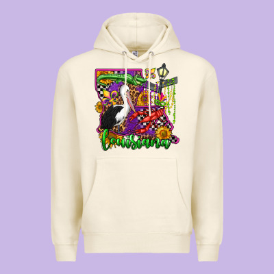 Louisiana Premium Hoodie Designed By Oliviacreatesart