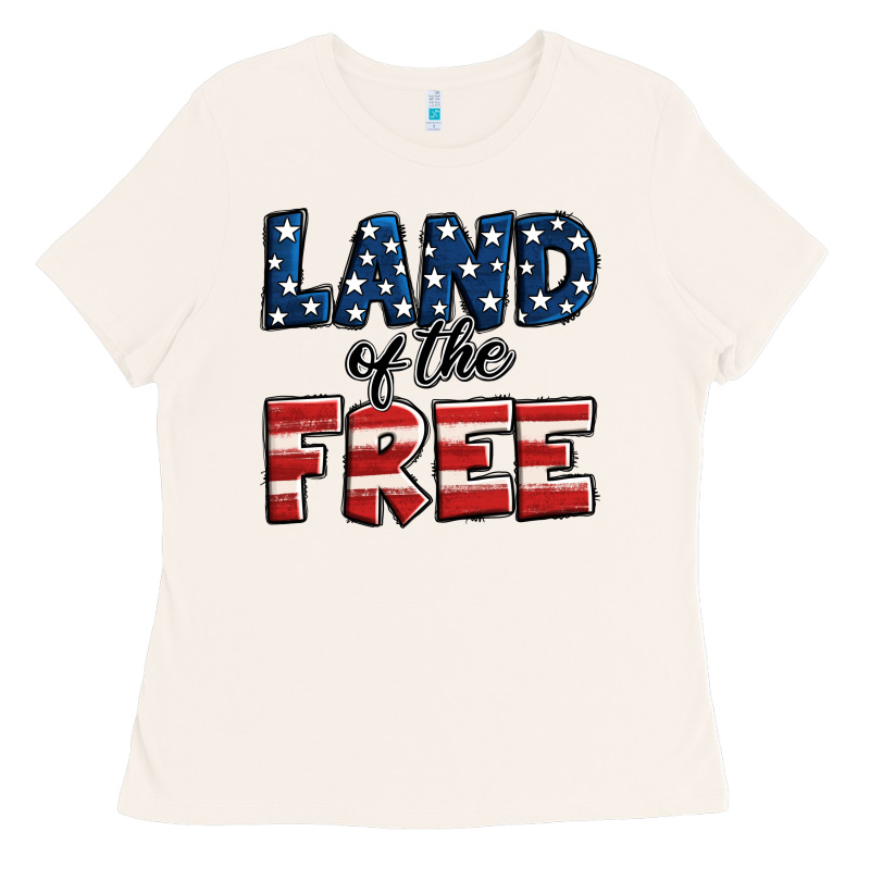 Land Of The Free America Ladies Tee by Jasminsmagicworld | Teevron