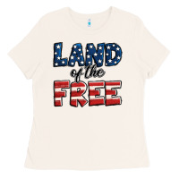Bone Land of the free America Ladies Tee - Jasminsmagicworld