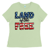 Matcha Land of the free America Ladies Tee - Jasminsmagicworld