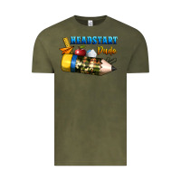 Vintage Olive headstart dude Vintage Tee - BundleAndBundleShop