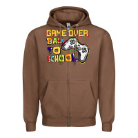 Chestnut Game over back to school Zipper Hoodie - CowGirlArtShop