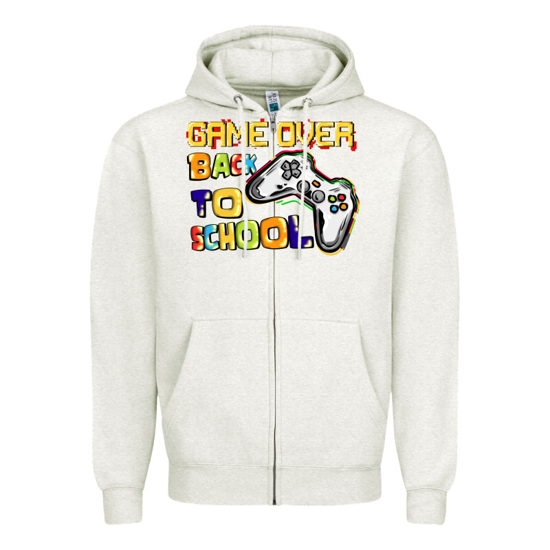 Game Over Back To School Zipper Hoodie by CowGirlArtShop | Teevron