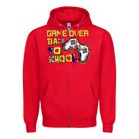 Red Game over back to school Zipper Hoodie - CowGirlArtShop