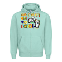 Seafoam Game over back to school Zipper Hoodie - CowGirlArtShop