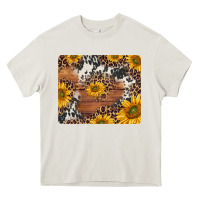 Cream sunflowers cowhide leopard mousepad Heavy Core Tee - Jasminsmagicworld