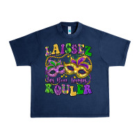 Navy laissez les bon temps rouler Urban Heavy Tee - LillyAllenDesigns