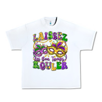 White laissez les bon temps rouler Urban Heavy Tee - LillyAllenDesigns