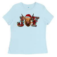 Baby Blue joy highland cow Ladies Tee - Jasminsmagicworld