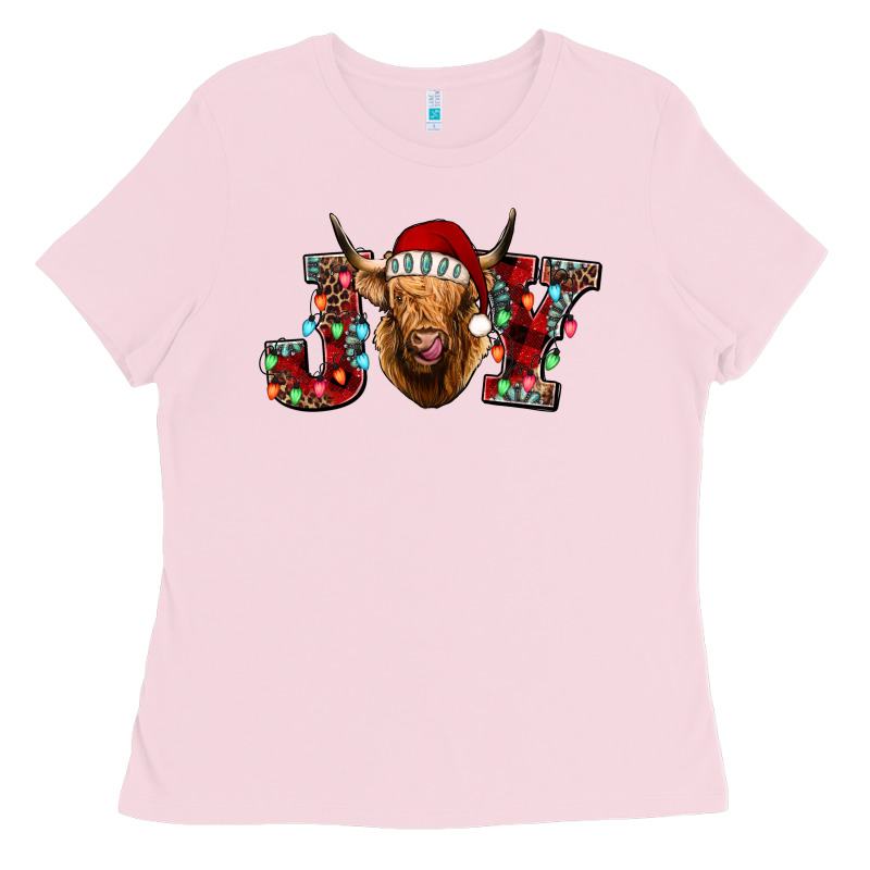 Joy Highland Cow Ladies Tee by Jasminsmagicworld | Teevron
