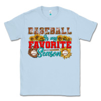 Dusty Blue baseball is my favorite season Classic Tee - BundleAndBundleShop