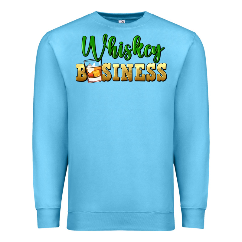 Whiskey Business St. Patricks Day Premium Sweatshirt by FaDigitalArtStudio | Teevron