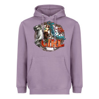 Lavender All American Girl Heavyweight Hoodie - FaDigitalArtStudio