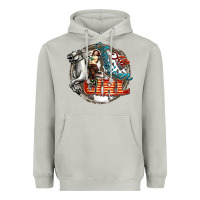 Moon Dust All American Girl Heavyweight Hoodie - FaDigitalArtStudio