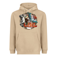 Mushroom All American Girl Heavyweight Hoodie - FaDigitalArtStudio