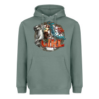 Sage All American Girl Heavyweight Hoodie - FaDigitalArtStudio