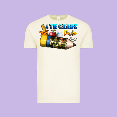 4 Th Grade Dude Vintage Tee Designed By Bundleandbundleshop