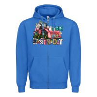 True Royal I dig Easter Day Zipper Hoodie - HowdyJamesFarm