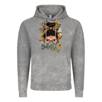 Cloud Rock Western Messy Bun Boss Lady With Money Vintage Hoodie - BundleAndBundleShop