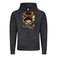 Vintage Black Western Messy Bun Boss Lady With Money Vintage Hoodie - BundleAndBundleShop