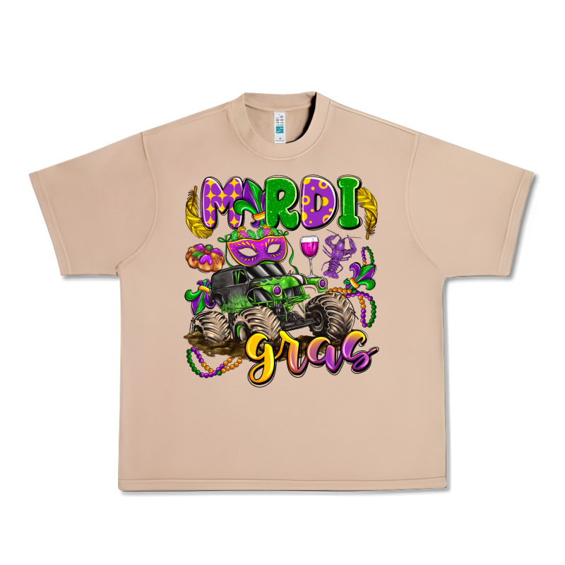 Mardi Gras Monster Truck Urban Heavy Tee by LillyAllenDesigns | Teevron