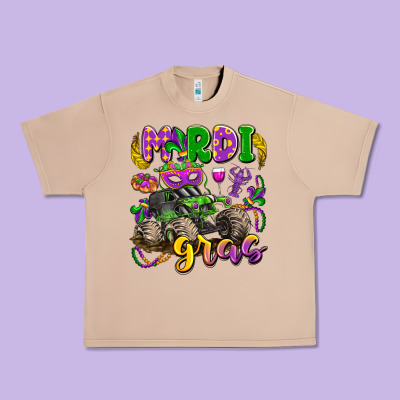 Mardi Gras Monster Truck Urban Heavy Tee Designed By Lillyallendesigns