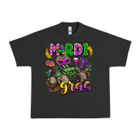 Pigment Black mardi gras monster truck Urban Heavy Tee - LillyAllenDesigns