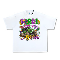 White mardi gras monster truck Urban Heavy Tee - LillyAllenDesigns