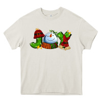 Cream joy for christmas with snowman Heavy Core Tee - AdoDesignShop