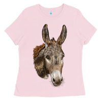 Andalusian Donkey Face Ladies Tee | Teevron