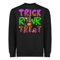 Black Trick Rawr Treat Heavyweight Sweatshirt - texasbilliewilder